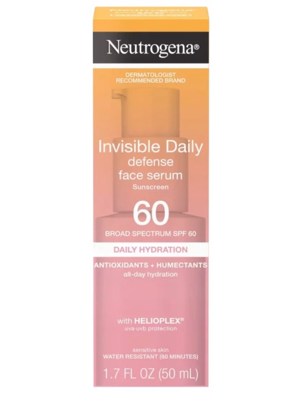 Neutrogena Invisible Daily Defense Face Serum SPF 60 - Antioxidants
